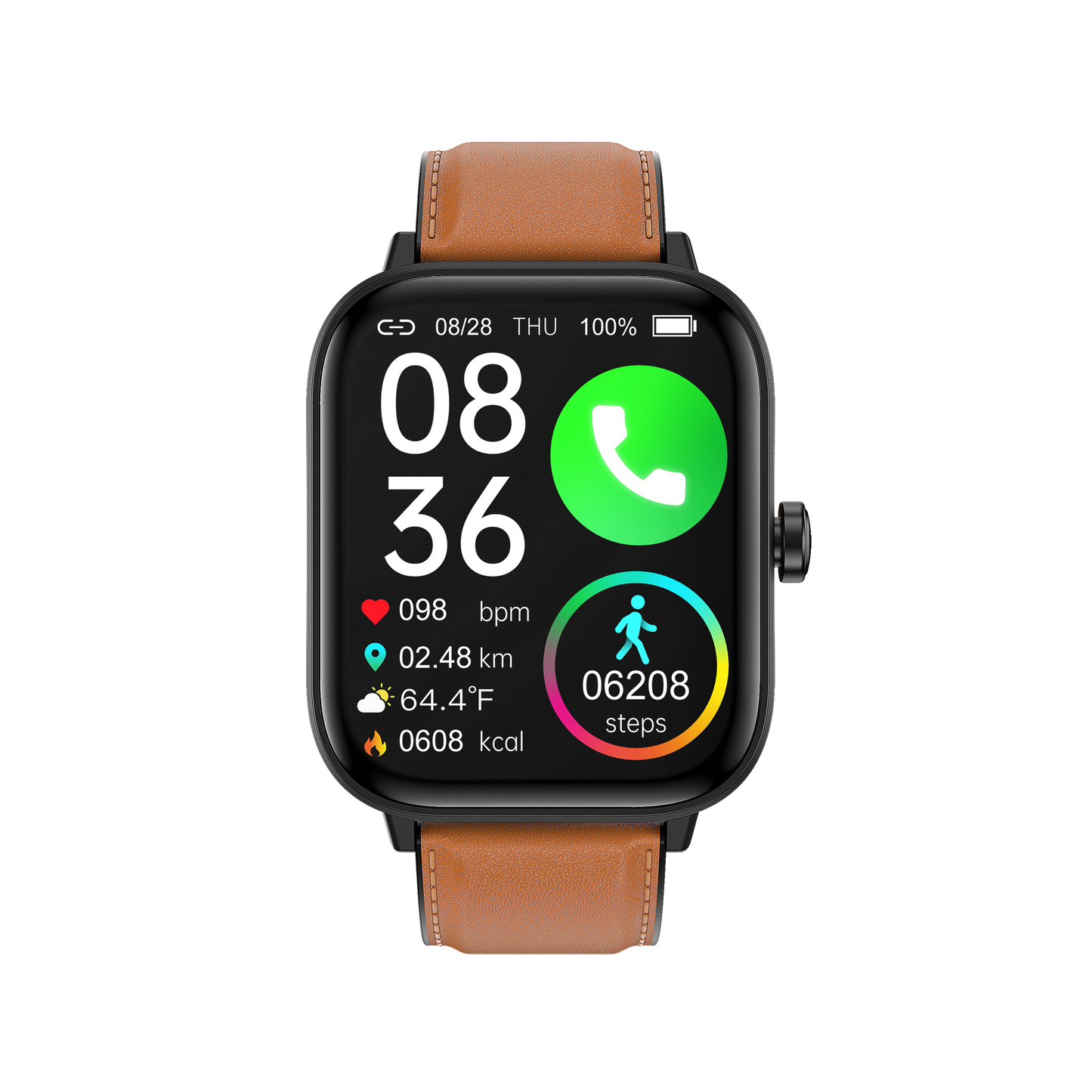 Blood Glucose Monitoring Smartwatch, Smart Watch for Non-Invasive Blood Glucose Testing, Stylish Smart Watch with Blood Oxygen Tracking
