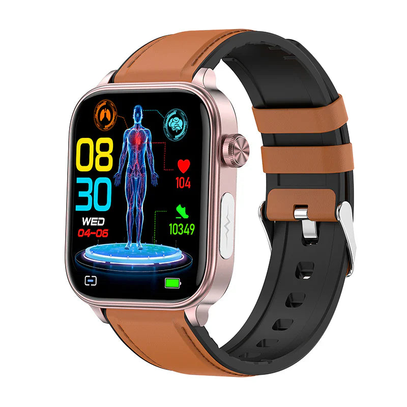 ECG BLOOD GLUCOSE INTELLIGENT MICRO-PHYSICAL EXAMINATION STRESS MONITORING SMARTWATCH