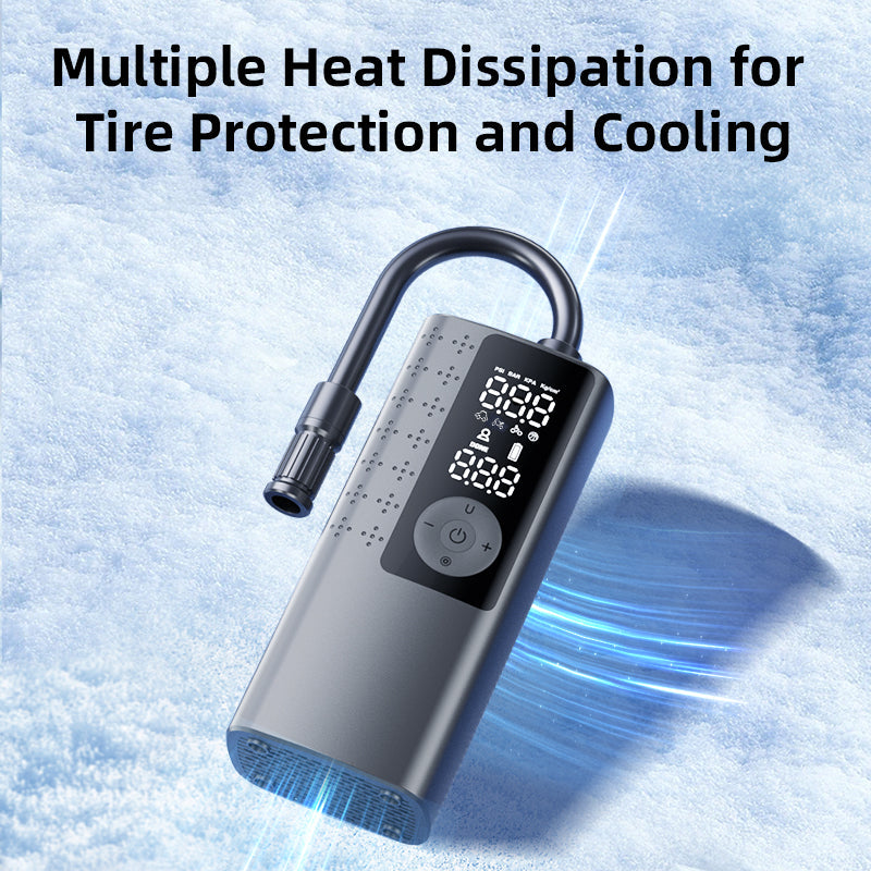 Smart Air Pump, Portable tire inflator, Portable Tire Pump, Air Compressor and Bicycle Air Pump
