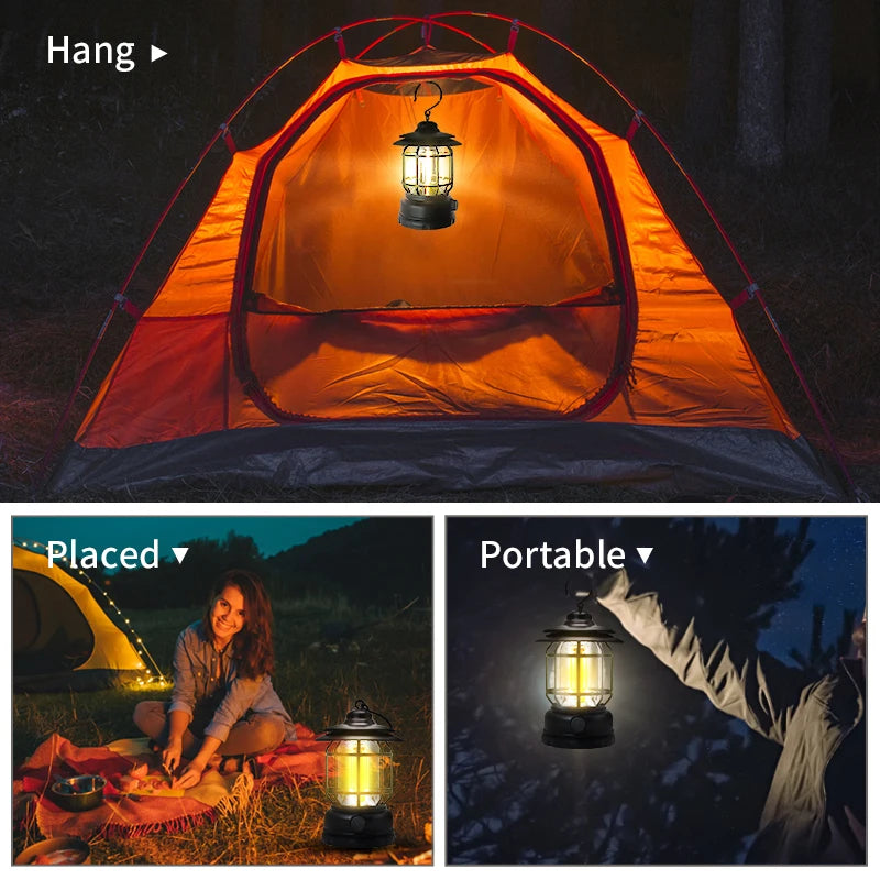 Retro Portable Camping Lantern