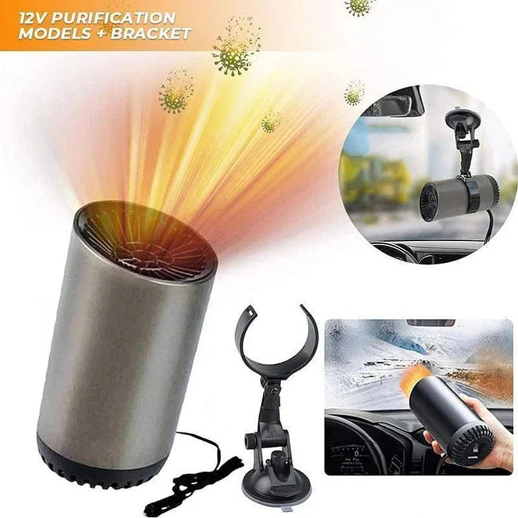 Fast Heating Cup Shape Car Warm Air Blower - Fast Heating & Cooling Adjustable 360 Degree Rotatable Plug and Use for Car, SUV , RV and Truck - Gear Elevation