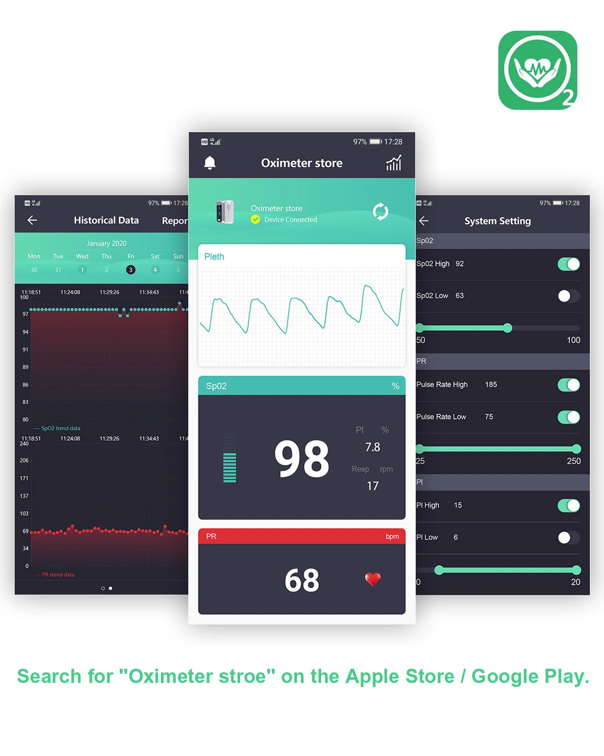 Smart Pulse Oximeter by HealthTree