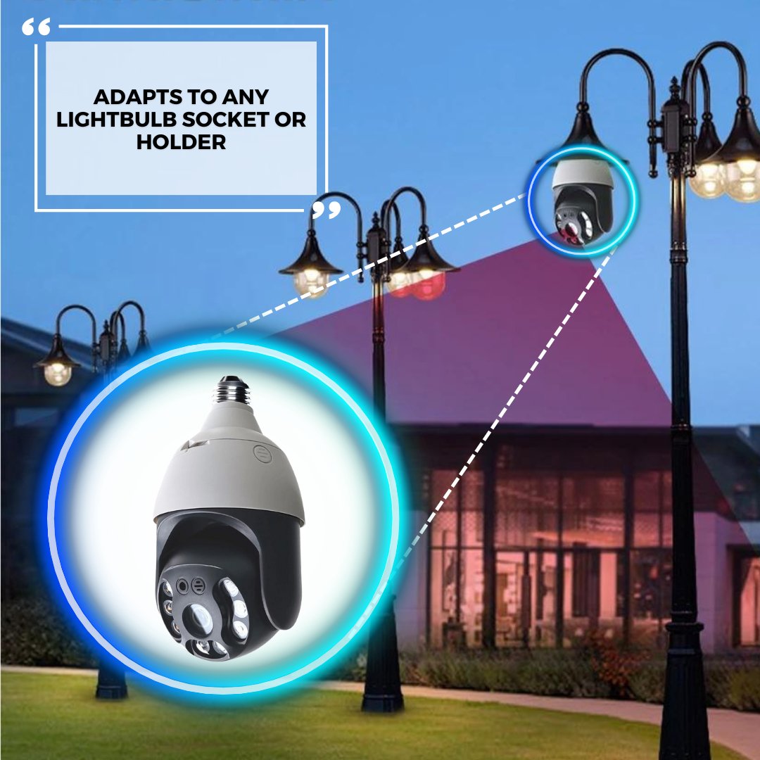 360 Lightbulb Camera by HomeGuard