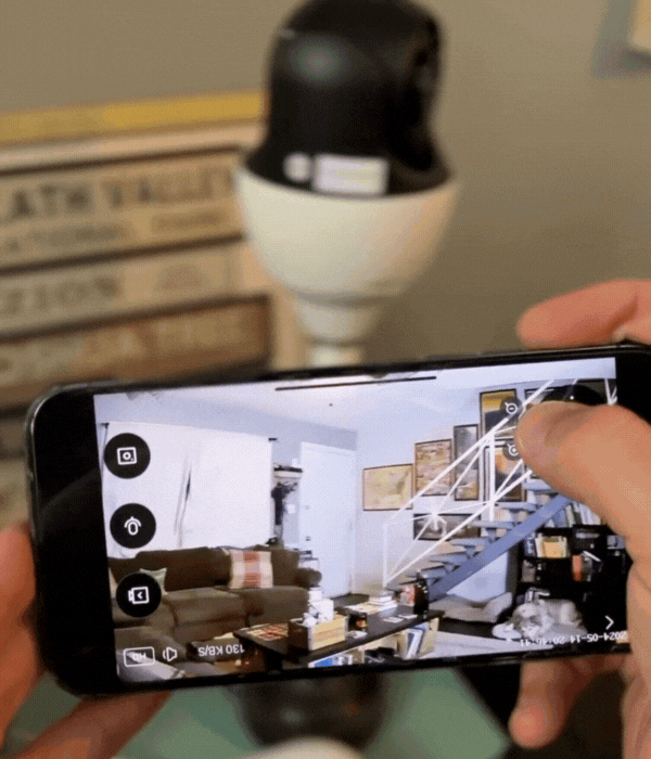 360 Lightbulb Camera by HomeGuard