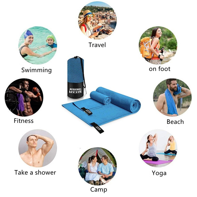 Quick Dry Microfiber Travel Towels | Sports Towel