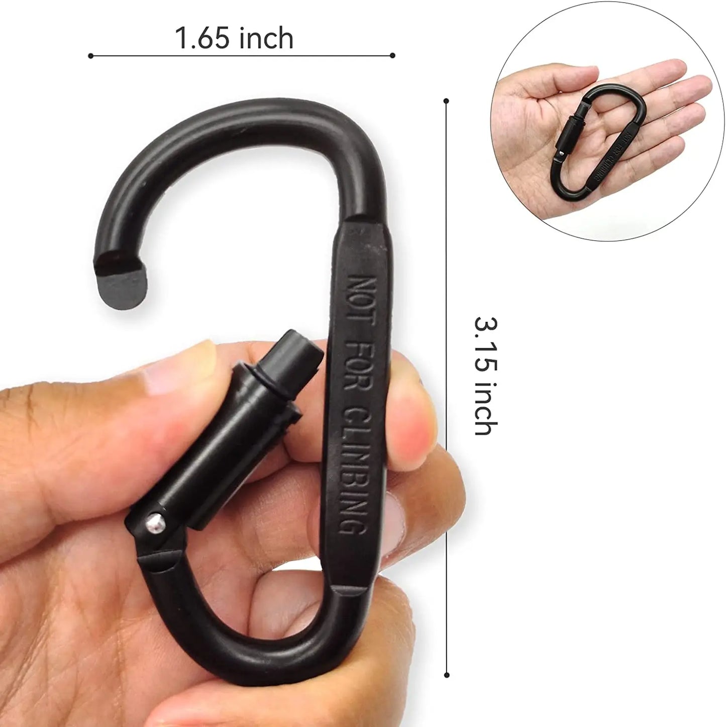 Carabiner Set For Key Camping