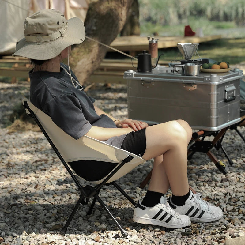 Camping Portable Folding Moon Chair